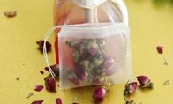 100pcs 6*7cm food grade nylon tea bag with string